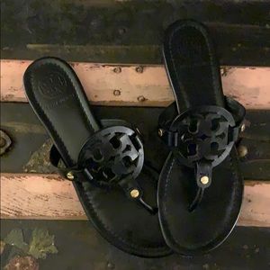 Black Tory Burch Miller sandals
